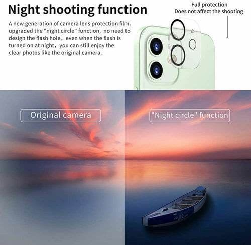 Camera Lens HD Tempered Glass Protector for iPhone 12 Mini 5.4