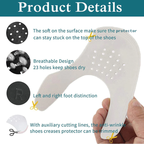 Pair Sneaker Shoe Anti Crease Protector Decreaser Toe Force Creasing